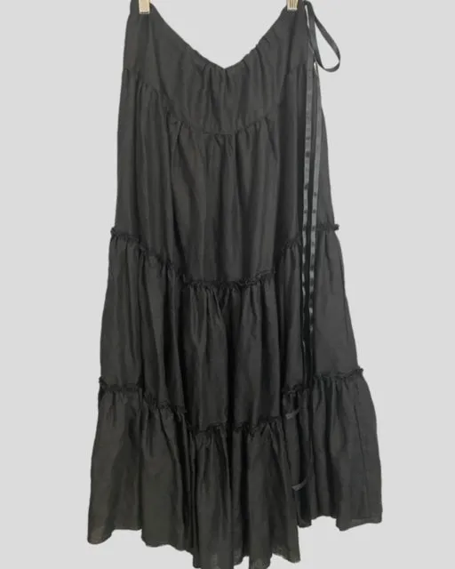 CLEMENTINE SKIRT - Black Luxe Linen - Best Seller