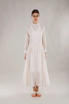 Dhi Dress with classic shirt cuffs