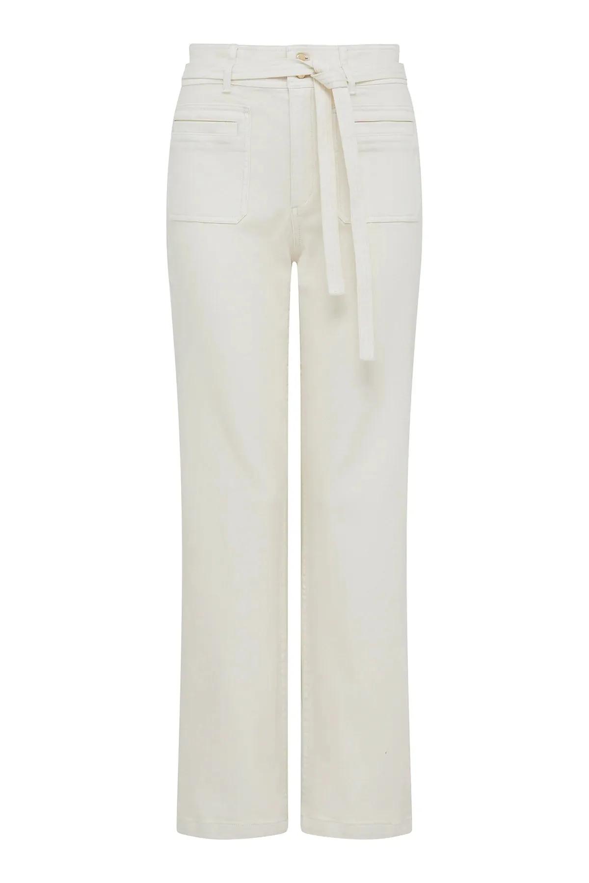 Harper Drill Pant | Ecru