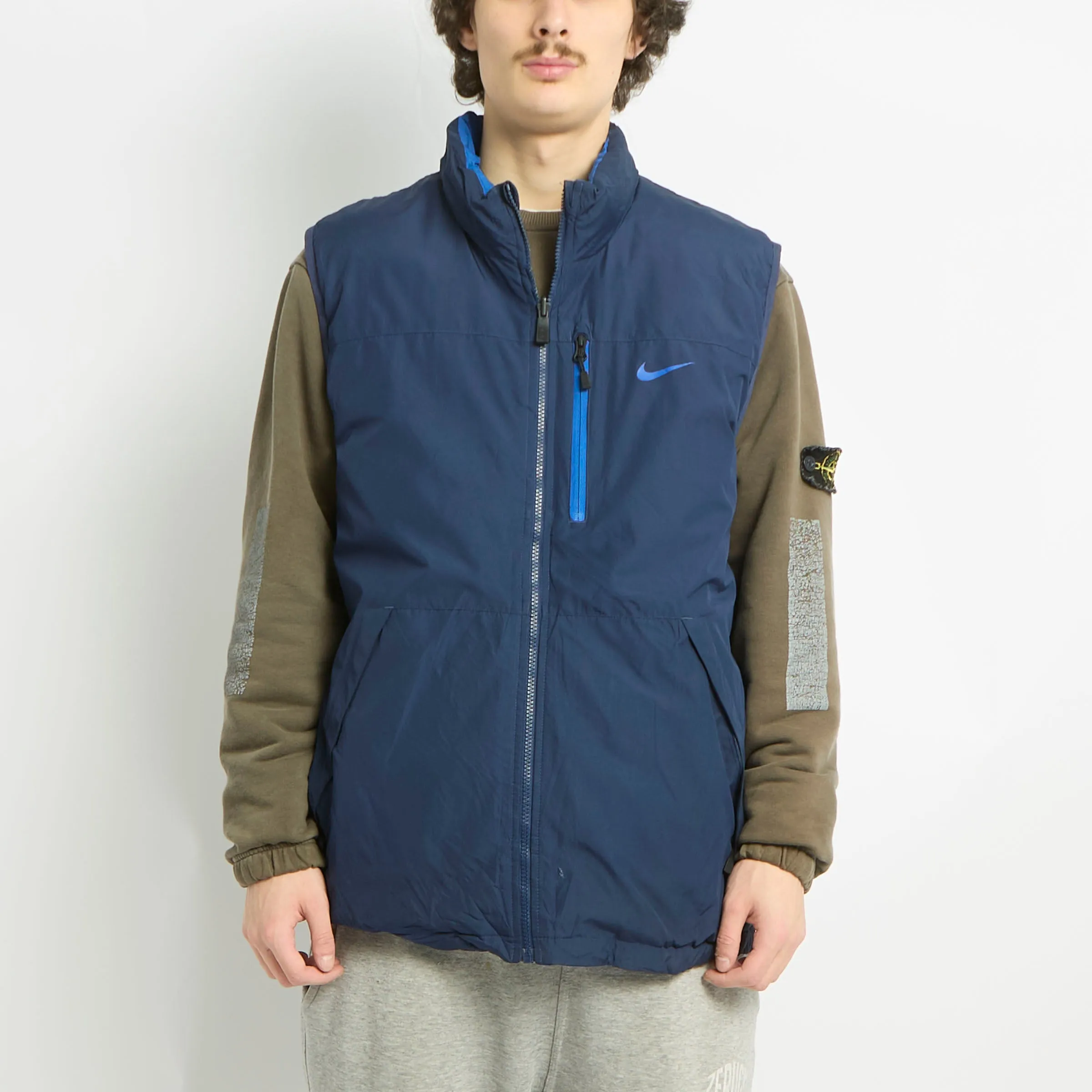 Nike Puffer Gilet With Front Pockets - XL