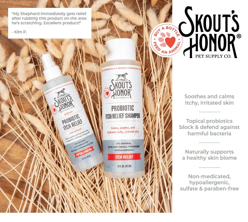 Skout's Honor Hypoallergenic Probiotic Itch Relief Shampoo 16oz