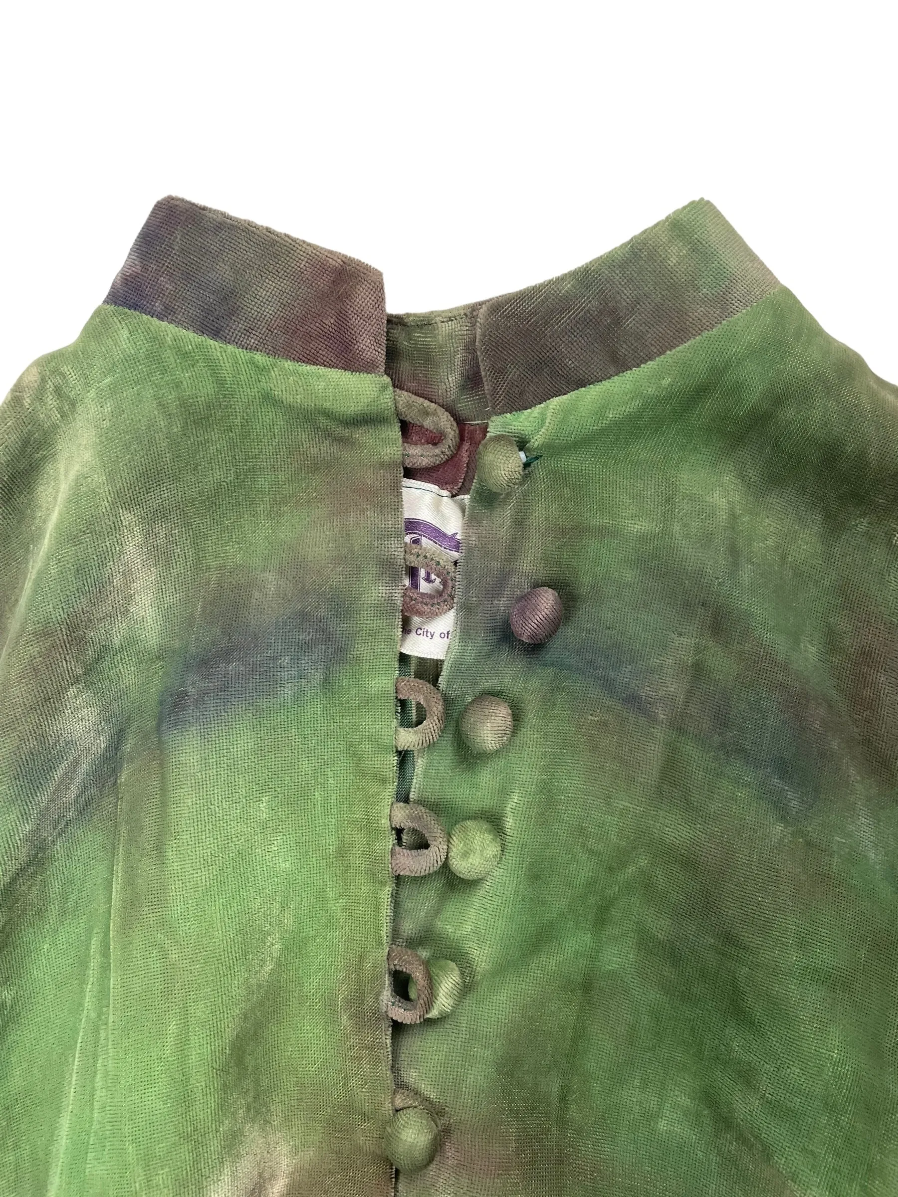 Vintage velvet duster coat