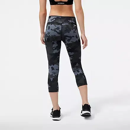 Women's Printed Accelerate Capri - Phantom